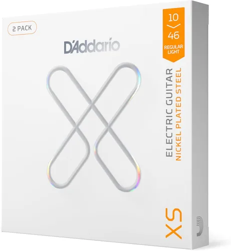 Miniatura 21 de D'Addario - Cuerdas de guitarra eléctrica con revestimiento de níquel XS, XSE1156, calibre Med Top/X-Heavy Bottom 11-56, juego de 6 cuerdas, paquete