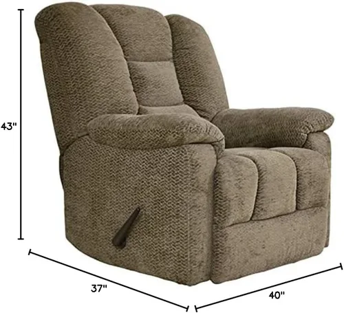 Miniatura 10 de Homelegance Silla reclinable manual, marrón