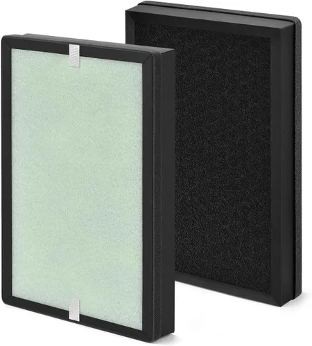 2 filtros de repuesto J022 compatibles con purificador de aire MISSUE J022, filtro avanzado 3 en 1 con H13 True HEPA, carbón activado de eficiencia