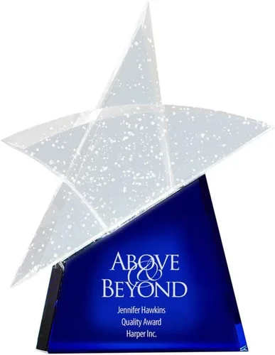 Miniatura 7 de Baudville Trofeo grabado personalizado - Alabanza brillante - Premio de cristal - Padre