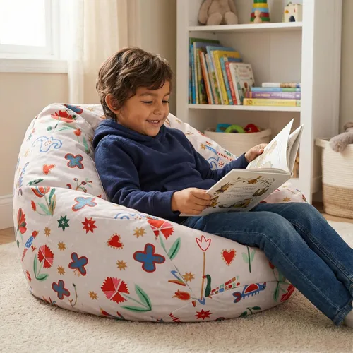 Miniatura 22 de YuppieLife Funda para puf de almacenamiento de animales para niños