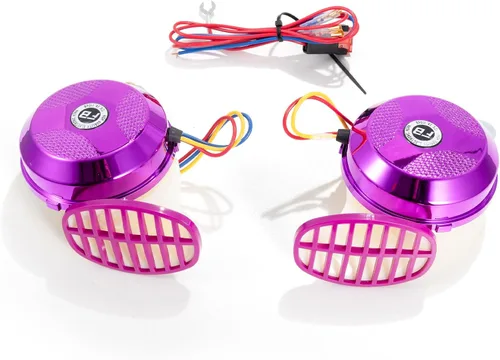 Miniatura 10 de FARBIN Bocinas de Coche Super Fuertes con Sonido Variable Bocina de Tren de 3 Sonidos 130db Tono Alto Bajo para Camiones, Barco, Tren, Motocicleta
