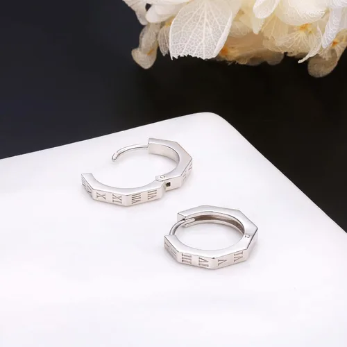 Miniatura 3 de Aretes de aro de plata de ley 925, delicados aretes colgantes para mujeres, hombres y niñas, regalo de joyería