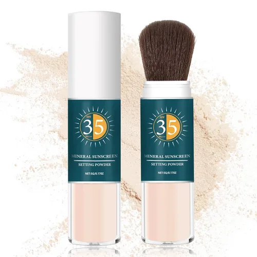 Polvo mineral de protección solar SPF en polvo para control de aceite facial de larga duración en polvo de protección solar para la cara Luz natural
