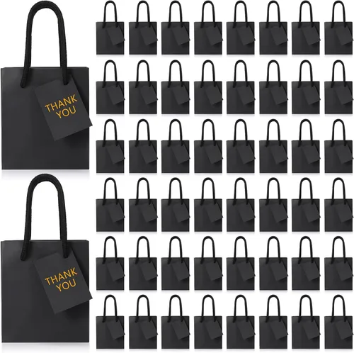 Zhehao Paquete de 50 mini bolsas de regalo para el Día de la Madre a granel de 4 x 2.75 x 4.5 pulgadas, pequeñas bolsas de regalo de agradecimiento