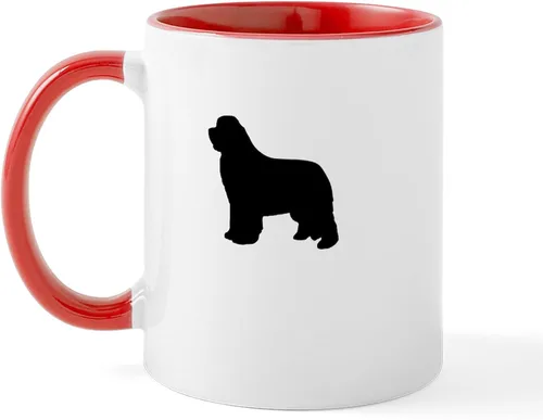 Miniatura 28 de CafePress Newfoundland Dog Drool Zone Taza de café de cerámica de 11 oz (11.0 fl oz)