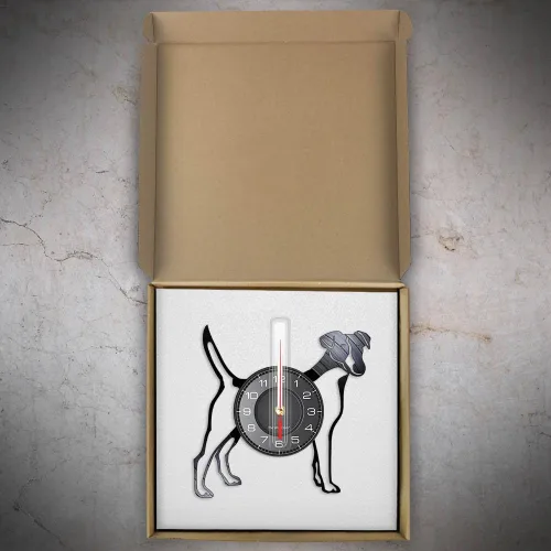 Miniatura 7 de Jack Russell Terrier - Reloj de pared de disco de vinilo de 12 pulgadas, moderno, decorativo, silencioso, sin tictac, funciona con pilas, suave Fox