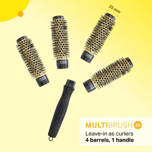 Miniatura 4 de Olivia Garden MultiBrush - Cepillo térmico desmontable no eléctrico con barril de cerámica