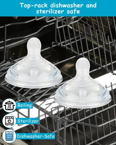 Miniatura 8 de Boquilla de silicona (L) para biberones anti-cólicos Tommee Tippee Natural Start, flujo rápido, 6m+, 4