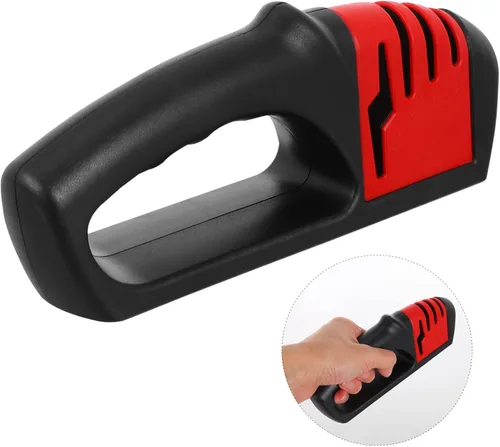 Miniatura 9 de Tofficu Accesorios para afilar cuchillas, herramienta resistente para afilar cuchillos de 4 etapas, fácil de usar para el hogar
