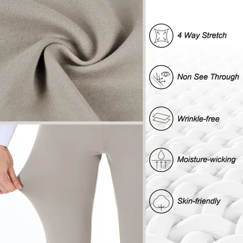 Miniatura 2 de PUWEER Capri Pants for Women Dressy Business Casual Stretchy Slim Straight Womens Dress Pants with Pockets