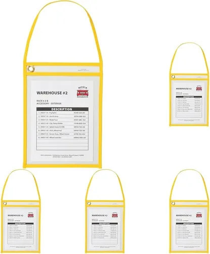 Miniatura 10 de C-Line Soporte para billetes de tienda de 1 bolsillo con setrap, costuras negras, 75 hojas, 9 x 12, 15/caja