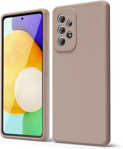 Miniatura 203 de oakxco Funda para teléfono Samsung Galaxy A12 con agarre de silicona líquida, linda delgada fina suave cubierta de gel de goma TPU lisa para mujeres
