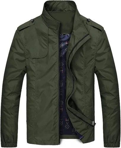 Chaqueta bomber para hombre, casual, ligera, cortavientos, suave, con cremallera, ajustada, abrigos, primavera, otoño, trajes para exteriores