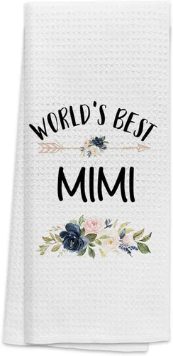 Miniatura 27 de TNUW Best Grandma - Toallas de cocina de 16 x 24 pulgadas, la mejor flor de Abuela del mundo, suave y absorbente, toalla de cocina, toallas de mano