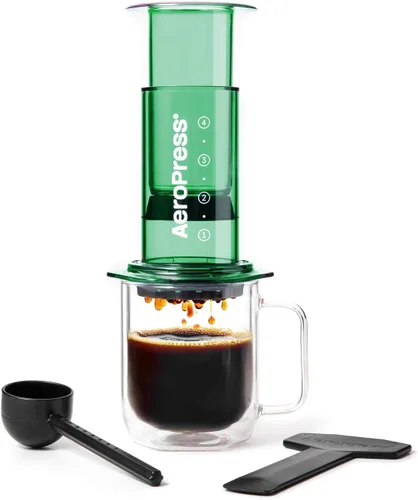 Miniatura 12 de AeroPress Prensa de café transparente – Prensa francesa todo en uno, cafetera manual estilo vertido y espresso, preparación de 2 minutos para menos