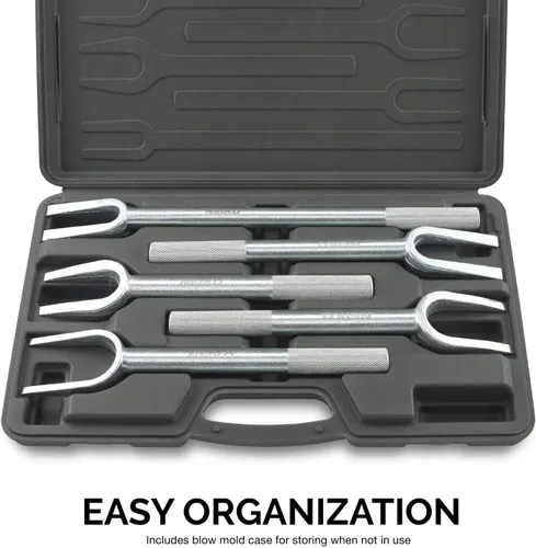 Miniatura 4 de Neiko 20687A Separador de rótula de barra de acoplamiento removedor de extremo de Pickle Fork Set 5 piezas Herramienta de especialidad automotriz