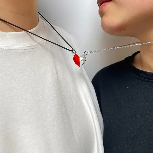 Miniatura 2 de Juego de collares para parejas, pulseras para él y ella, para su reina, su rey, para parejas, regalo para la pareja