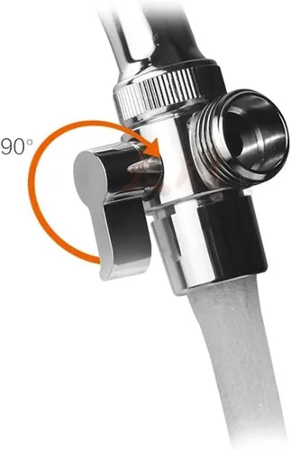 Miniatura 5 de Válvula desviadora del grifo del fregadero/adaptador a manguera de ducha de bidé con aireador para baño/grifo de cocina