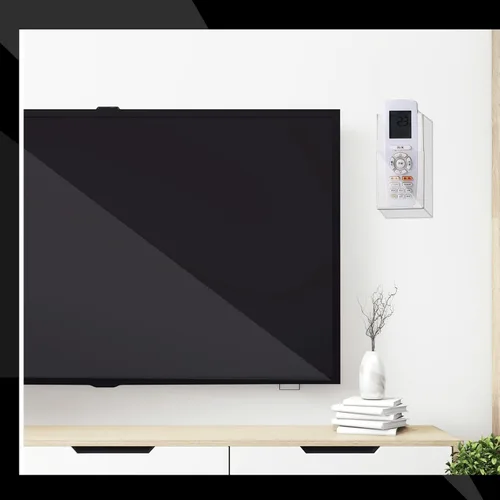 Miniatura 2 de TaoBary Paquete de 2 soportes para control remoto de pared, acrílico transparente, organizador de medios, caja de almacenamiento de un solo