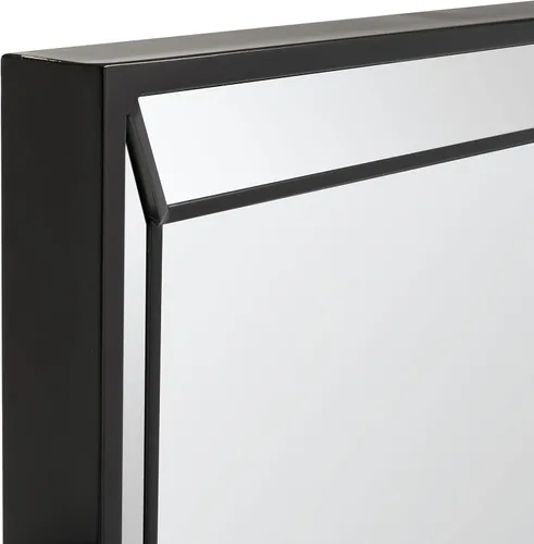 Miniatura 3 de SAFAVIEH Home Collection Presea - Espejo de pared cuadrado decorativo negro de 36 pulgadas para dormitorio, sala de estar, baño, entrada
