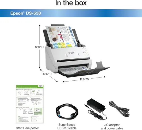 Miniatura 4 de Escáner WorkForce GT-1500 de documentos e imágenes con alimentador automático de documentos (ADF) (b11b190011), de la marca Epson, 1
