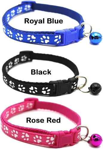 Miniatura 2 de Love Dream Collares de identificación para cachorros, 12 collares ajustables con campana para cachorros recién nacidos y gatitos, fácil