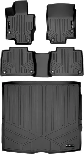 Miniatura 11 de SMARTLINER Juego de tapetes de piso de ajuste personalizado de 2 filas compatibles con Mercedes-Benz AMG GLE 53 2021-2025