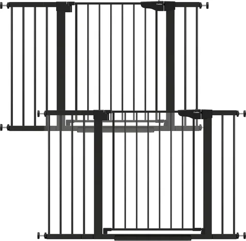 Miniatura 30 de Cumbor Puerta de bebé extra alta de 36 pulgadas para escaleras, puerta para perros de 29.7-40.6 pulgadas de ancho para puertas, puertas de mascotas