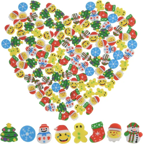 330 mini borradores de Navidad para niños, lindos borradores pequeños para bolsas de regalos, rellenos de calcetines, regalos de fiesta de Navidad