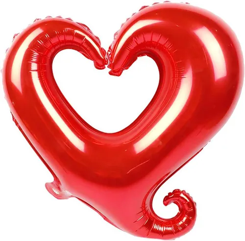 Miniatura 5 de Soochat Globos de corazón rojo, globo de helio de Mylar en forma de corazón para decoración de San Valentín, boda, fiesta, 10