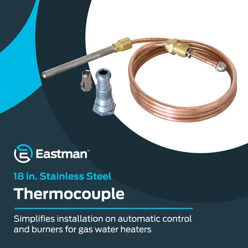 Miniatura 2 de Eastman 60035 Termopar, 18 pulgadas de longitud, cobre