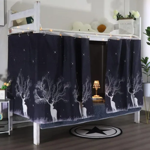 Miniatura 15 de JIAHG - Cortinas para cama individual para alumnos, para cama individual, tienda de campaña, cortinas, mosquiteras, tela opaca, protección contra