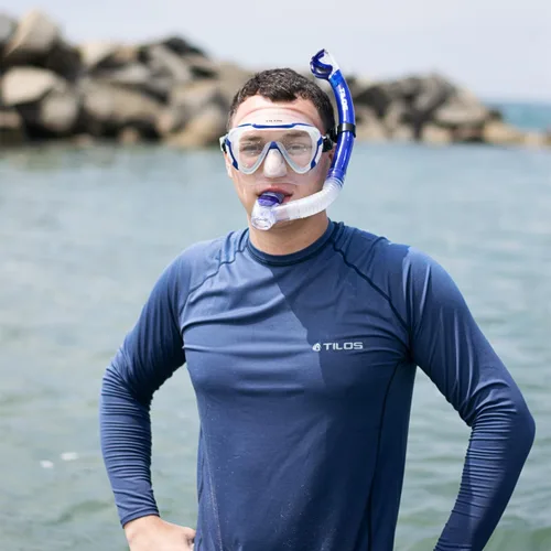 Miniatura 2 de Tilos Máscara Morphi con buceo U-Pro II y paquete de aletas OH de escapada
