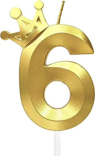 Miniatura 23 de Vela rosa de cumpleaños número 1, decoración temática rosa para fiesta de primer cumpleaños, velas de número 3D diseñadas con corona para decoración