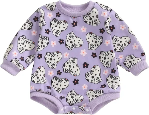 Miniatura 15 de Sudadera de cuello redondo para bebé niña y niño, mameluco con mangas largas, suéter extragrande, conjuntito de ropa con capucha