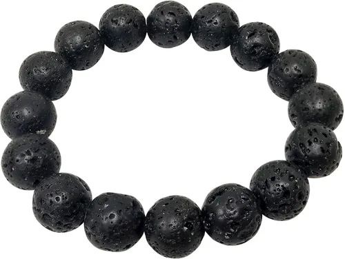 Miniatura 286 de Gem Avenue Handmade Round Bead Stretch Bracelet Unisex Natural Stone Beaded Jewelry for Men & Women, Elastic Wristband for Daily Wear