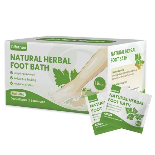Miniatura 8 de Remojo natural para pies de artemisa/ajenjo, bolsa de baño de pies de jengibre linfático, spa de pies antihinchazón que promueve el metabolismo