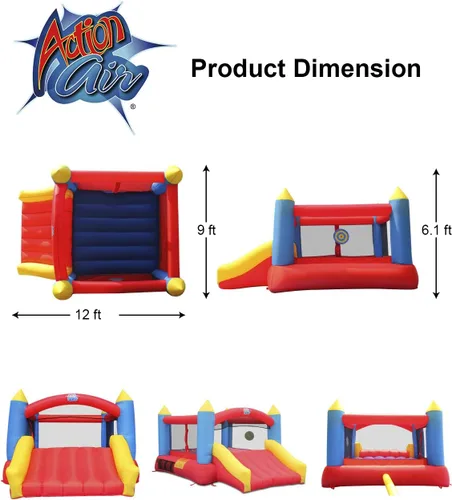 Miniatura 4 de Action Air Casa inflable para saltar para niños, Rojo
