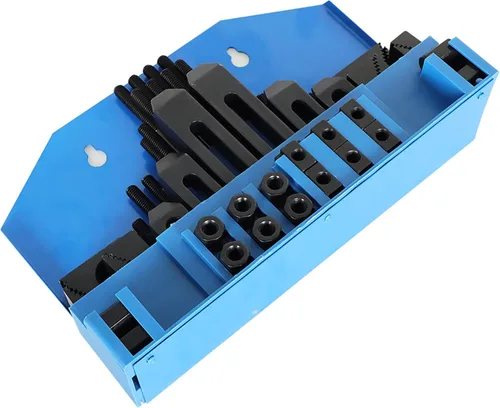 Miniatura 5 de GXYWADY Kit de sujeción con ranura en T de 1/2 pulgada, reemplazo de pernos de 3/8 pulgadas-16 para molino Bridgeport con caja de almacenamiento