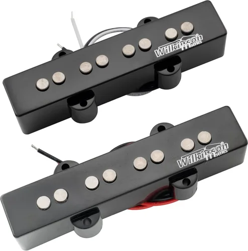 Miniatura 7 de Wilkinson M-series WOJB Variable Gauss Alnico 5 Jazz Bass Bridge Pickup tono vintage para bajo eléctrico estilo JB de 4 cuerdas, negro Puente