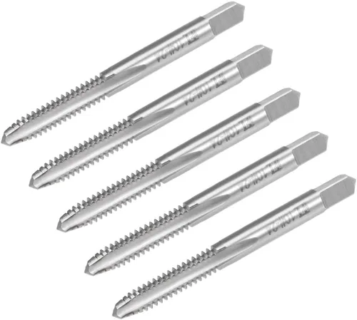 Miniatura 8 de uxcell Macho de la máquina #2-56 UNC Rosca 2B Clase 3 Flautas Tornillo de acero de alta velocidad roscado herramienta de roscar 5pcs