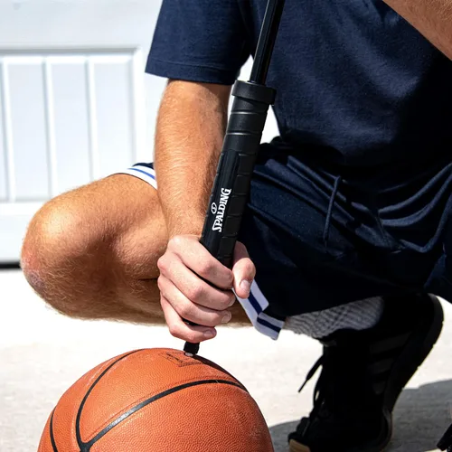 Miniatura 6 de Spalding Sports Ball Pump Kit Ideal for Basketball, Volleyball, Football, Soccer Ball & Rugby Ball Complete Hand Pump Kit with Needles