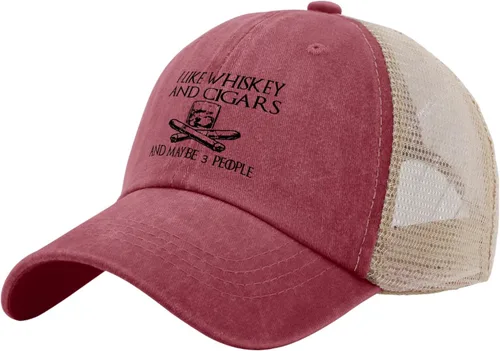 Miniatura 102 de Philysonic Funny Hat I Like Whisky and Cigars and Maybe 3 People Sombreros para Hombres Gorras de Béisbol Gorras Ajustables