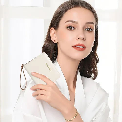 Miniatura 7 de Pomelo Best Cartera pequeña para mujer de cuero con bloqueo RFID 2025