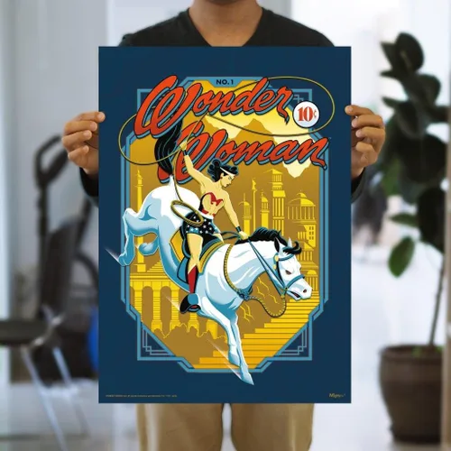 Miniatura 7 de MIGHTYPRINT DC Comics - Wonder Woman - Lasso of Victory - 17" x 24" Wall Art - Officially Licensed Collectible - Ideal for Gifting and Collecting