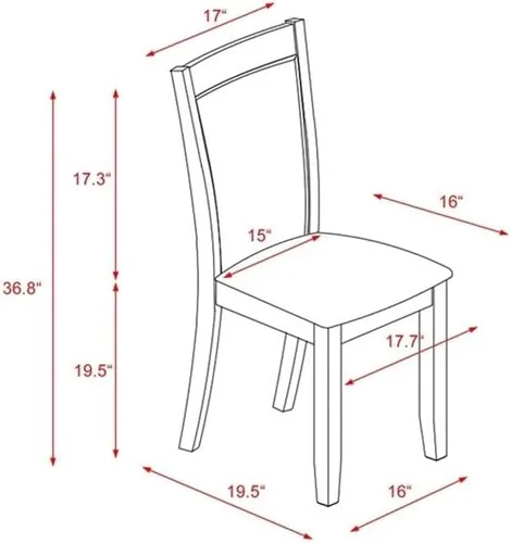 Miniatura 3 de East West Furniture MZC0T01 Monza Parson - Sillas de comedor tapizadas de tela de lino crema, juego de 2, lino cepillado blanco