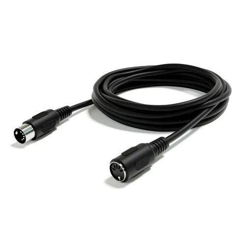 Miniatura 3 de Cable de audio de extensión MIDI - DIN de 5 pines - macho a macho/hembra [macho a hembra 200 cm - 78.74"]
