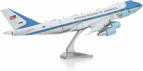 Miniatura 7 de Fascinations Kit de modelo de metal 3D Metal Earth Air Force One con pinzas