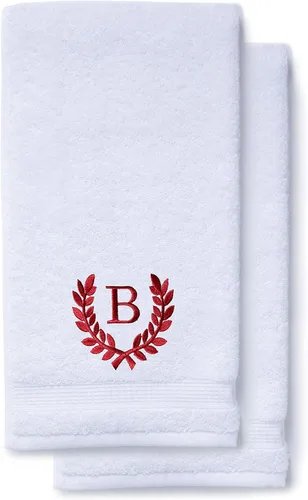 Miniatura 113 de Toallas de mano decorativas y con monograma para baño, cocina, maquillaje Regalo personalizado para boda-nupcial Toalla turca de lujo